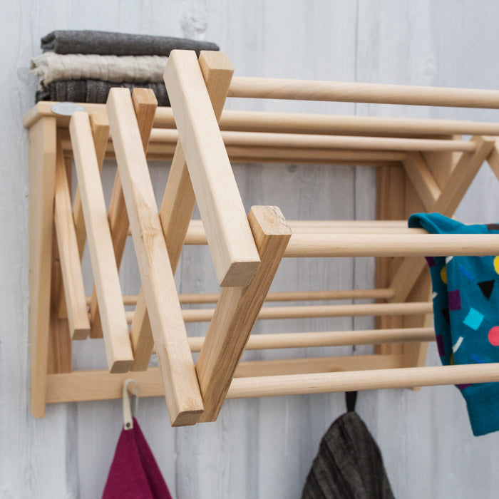 Wall Rack With Shelf and Hooks