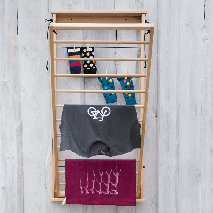 Pesuliisu wall mounted birch drying rack